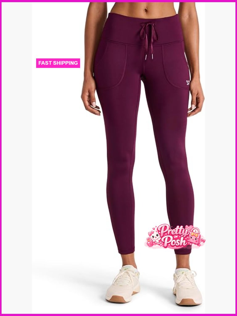 Lightweight Stretch Poly Performance Jersey Fabric Leggings With Front Pockets